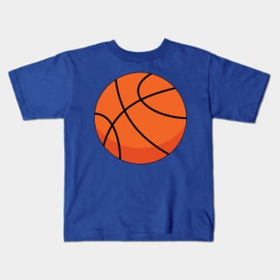 Cartoon Basketball Ball Kids T-Shirt